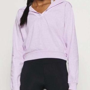 Free People Movement Lilac Cropped Hoodie